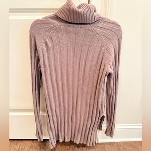 Sanctuary Women's Ribbed Turtleneck Sweater - Mauve Size XS